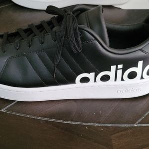 Black Adidas leather size 13